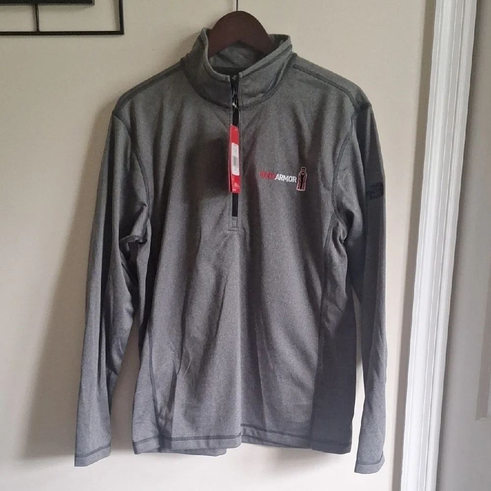 The North Face Bodyarmor Charcoal Quarter-Zip Lightweight Fleece Pullover Size M
